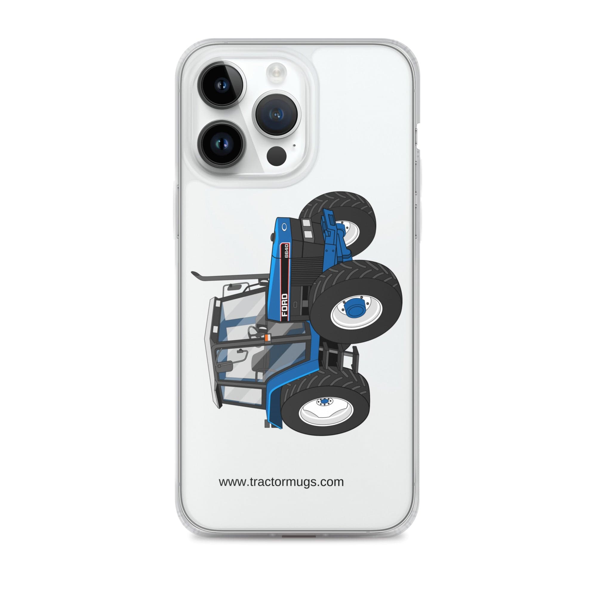 The Tractor Mugs Store iPhone 14 Pro Max Ford 6640 SE 4WD  | Clear Case for iPhone® Quality Farmers Merch