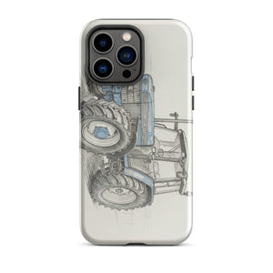 The Tractor Mugs Store iPhone 14 Pro Max Ford 8340 Pencil-Sketch | Tough Case for iPhone® Quality Farmers Merch