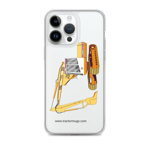 The Tractor Mugs Store iPhone 14 Pro Max JCB 814 Super | Clear Case for iPhone® Quality Farmers Merch