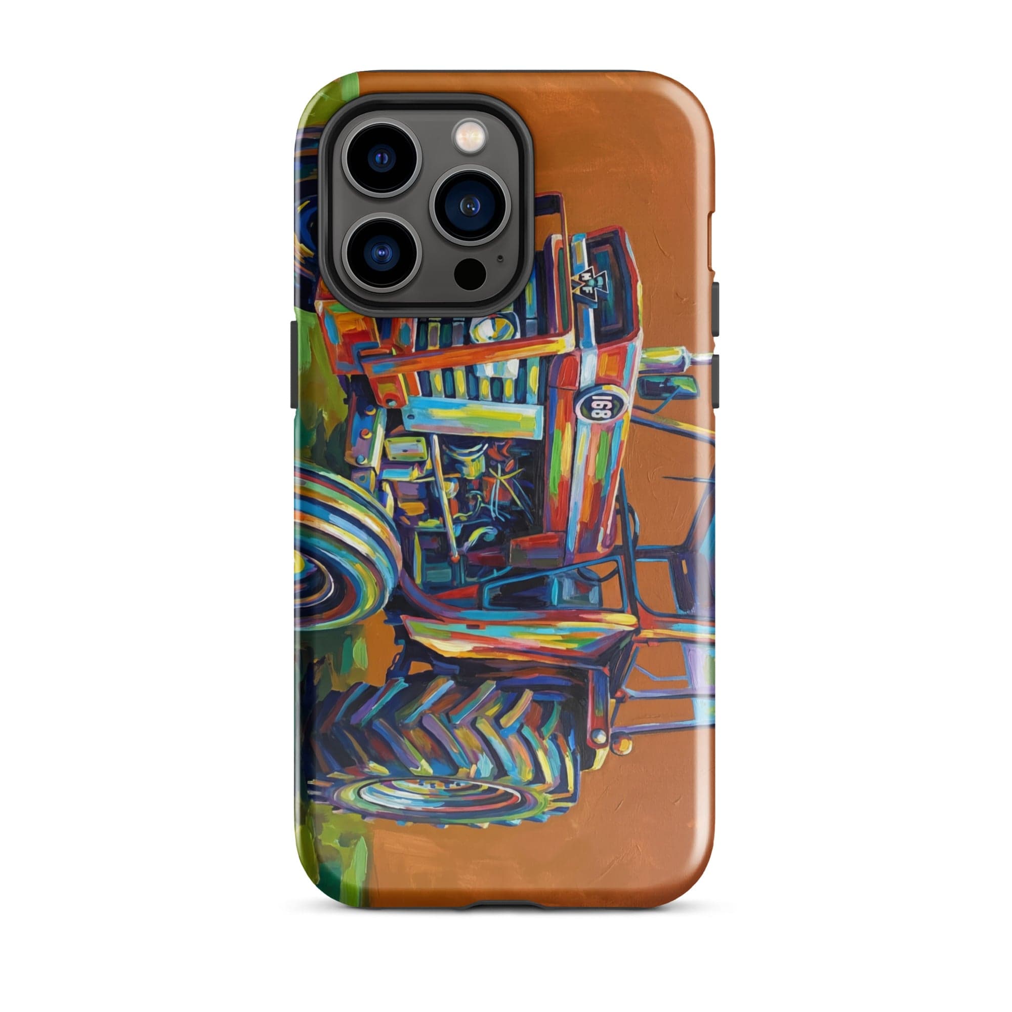 The Tractor Mugs Store iPhone 14 Pro Max Massey Ferguson 168 | Splash Art Tough Case for iPhone® Quality Farmers Merch