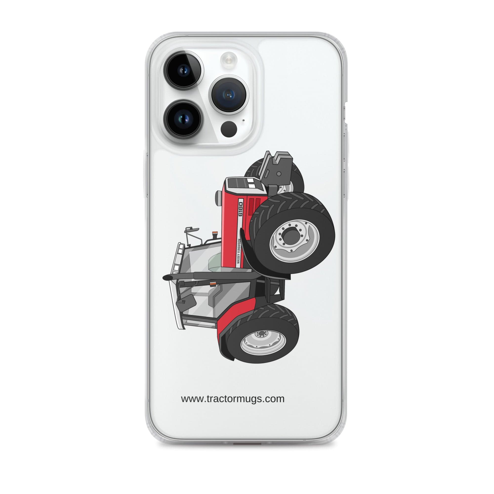The Tractor Mugs Store iPhone 14 Pro Max Massey Ferguson 6180 | Clear Case for iPhone® Quality Farmers Merch