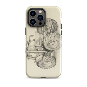 The Tractor Mugs Store iPhone 14 Pro Max McCormick MTX 200 Pencil Sketch | Tough Case for iPhone® Quality Farmers Merch