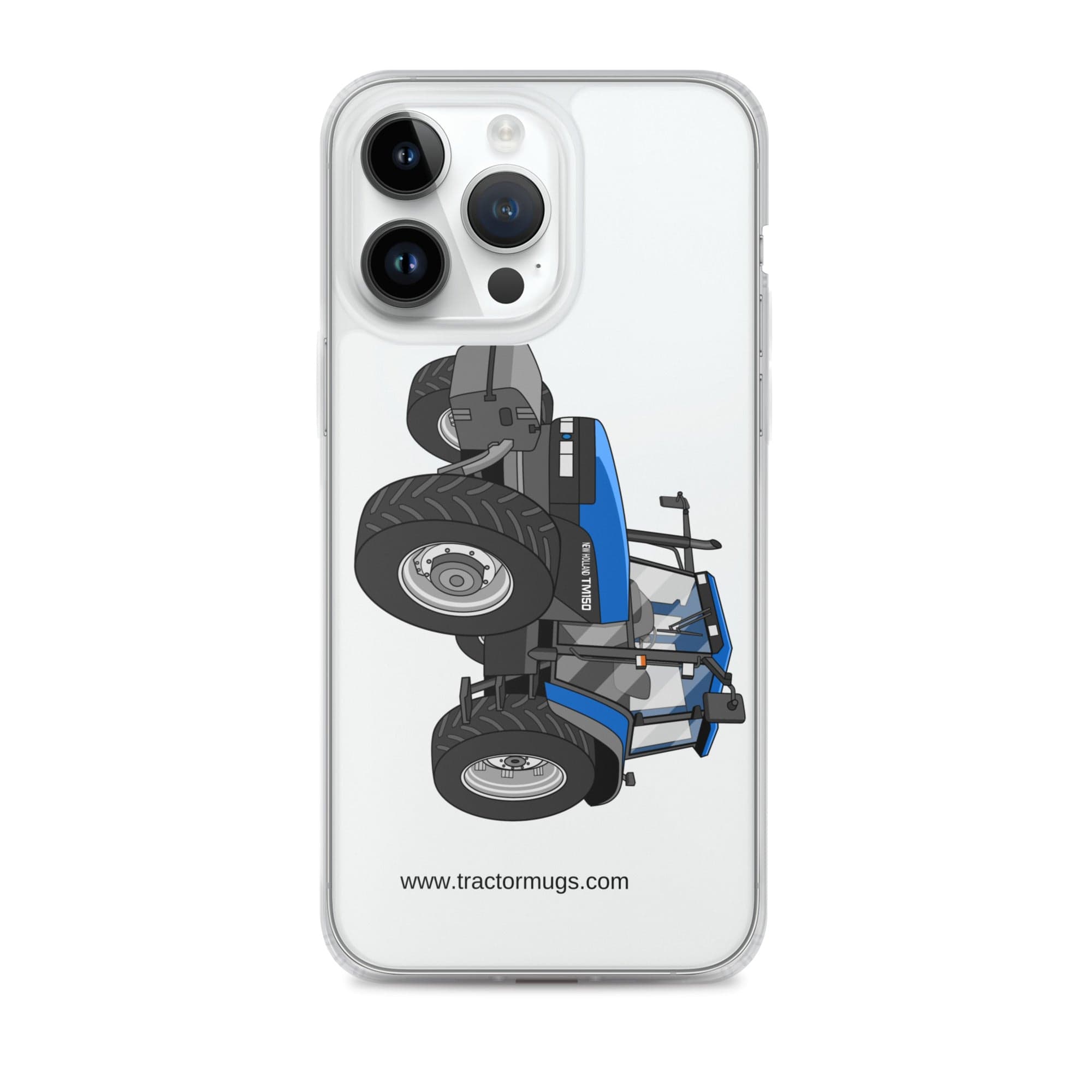The Tractor Mugs Store iPhone 14 Pro Max New Holland TM 150 Super Steer | Clear Case for iPhone® Quality Farmers Merch