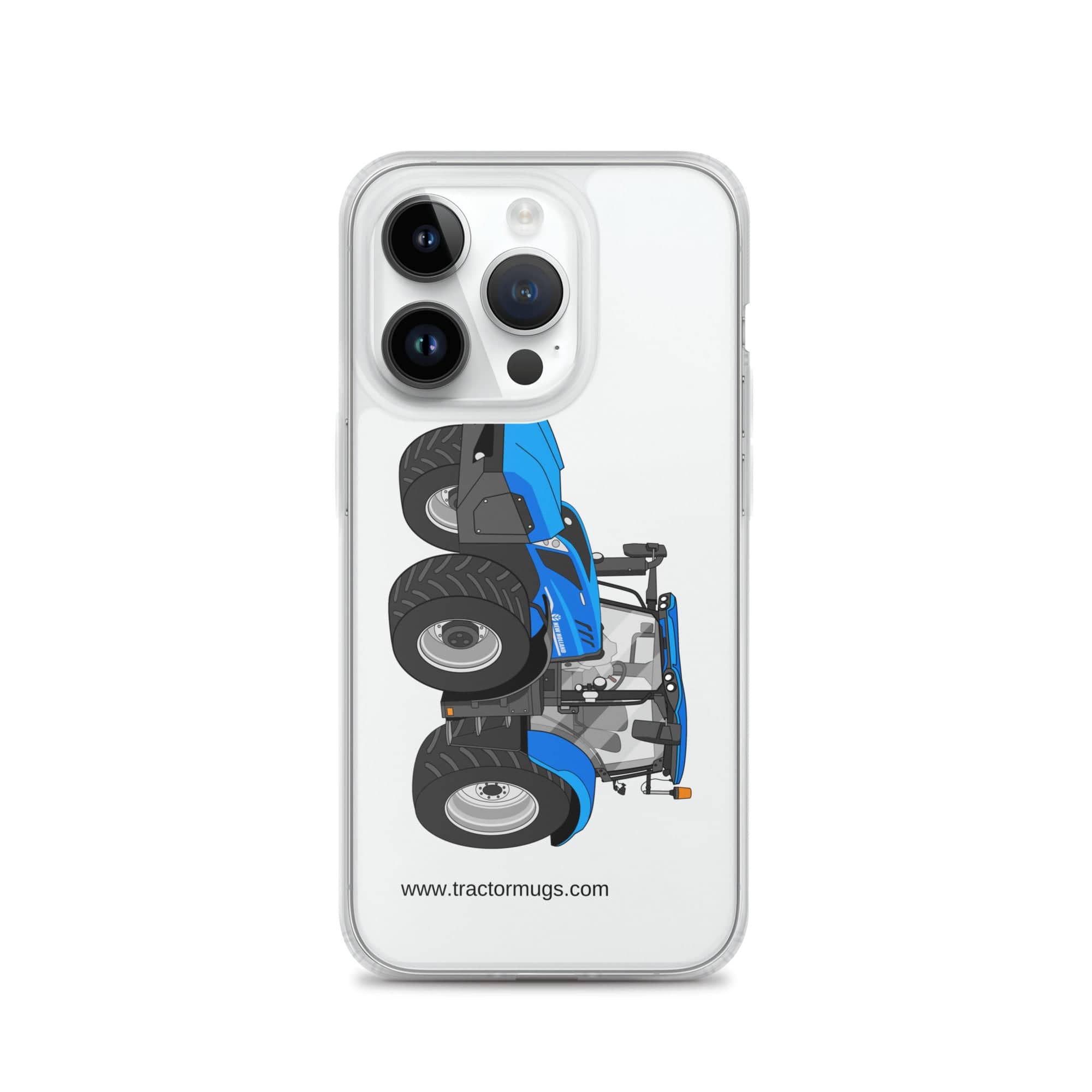 The Tractor Mugs Store iPhone 14 Pro New Holland T6 180 Methane | Clear Case for iPhone® Quality Farmers Merch