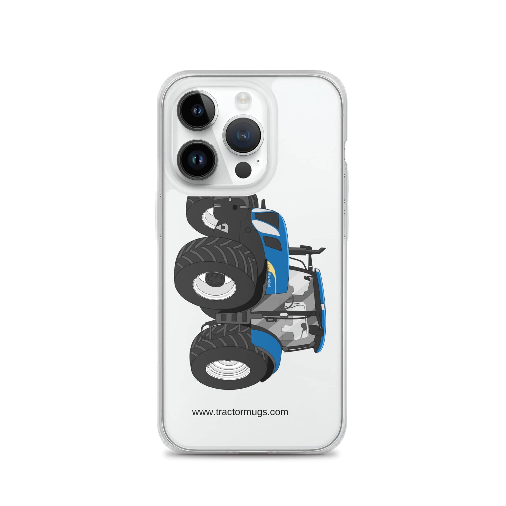 The Tractor Mugs Store iPhone 14 Pro New Holland The 7040-1 | Clear Case for iPhone® Quality Farmers Merch
