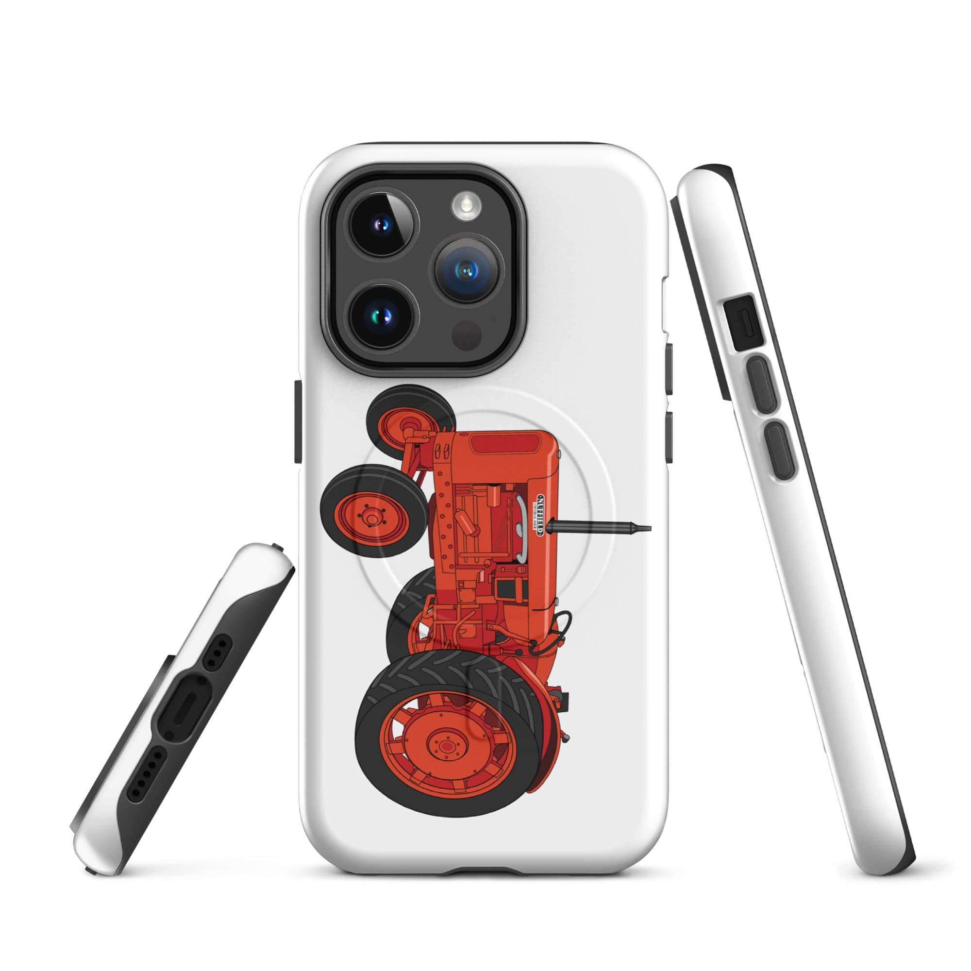 The Tractor Mugs Store iPhone 14 Pro Nuffield Universal 4 | MagSafe® tough case for iPhone® Quality Farmers Merch