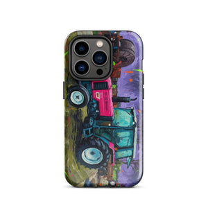 The Tractor Mugs Store iPhone 14 Pro Renault 65-32 MX Splash Art | Tough Case for iPhone® Quality Farmers Merch