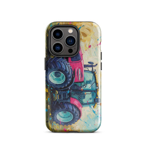The Tractor Mugs Store iPhone 14 Pro Renault ares 696 rz Splash Art | Tough Case for iPhone® Quality Farmers Merch