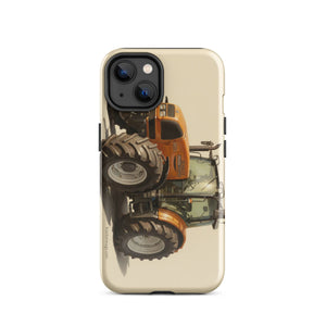 The Tractor Mugs Store iPhone 14 Renault ares 696 rz Oil Painting | Tough Case for iPhone® Quality Farmers Merch