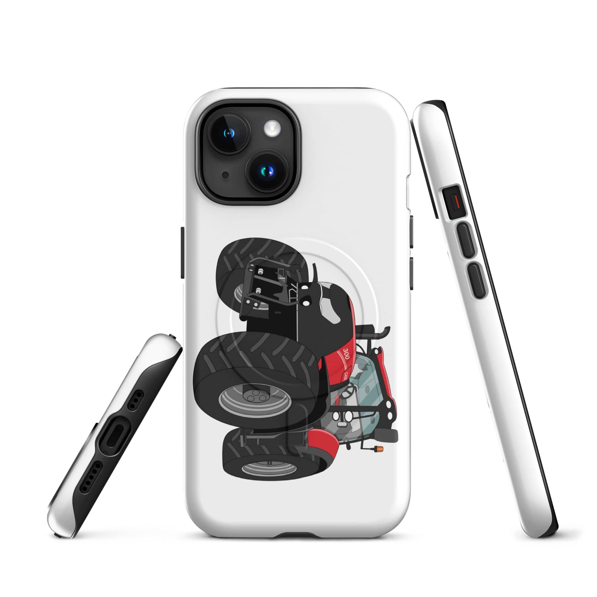 The Tractor Mugs Store iPhone 15 Case IH Optum 300 CVX | MagSafe® tough case for iPhone® Quality Farmers Merch