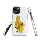 The Tractor Mugs Store iPhone 15 Clayson 8060 Combine Harvester | MagSafe® tough case for iPhone® Quality Farmers Merch