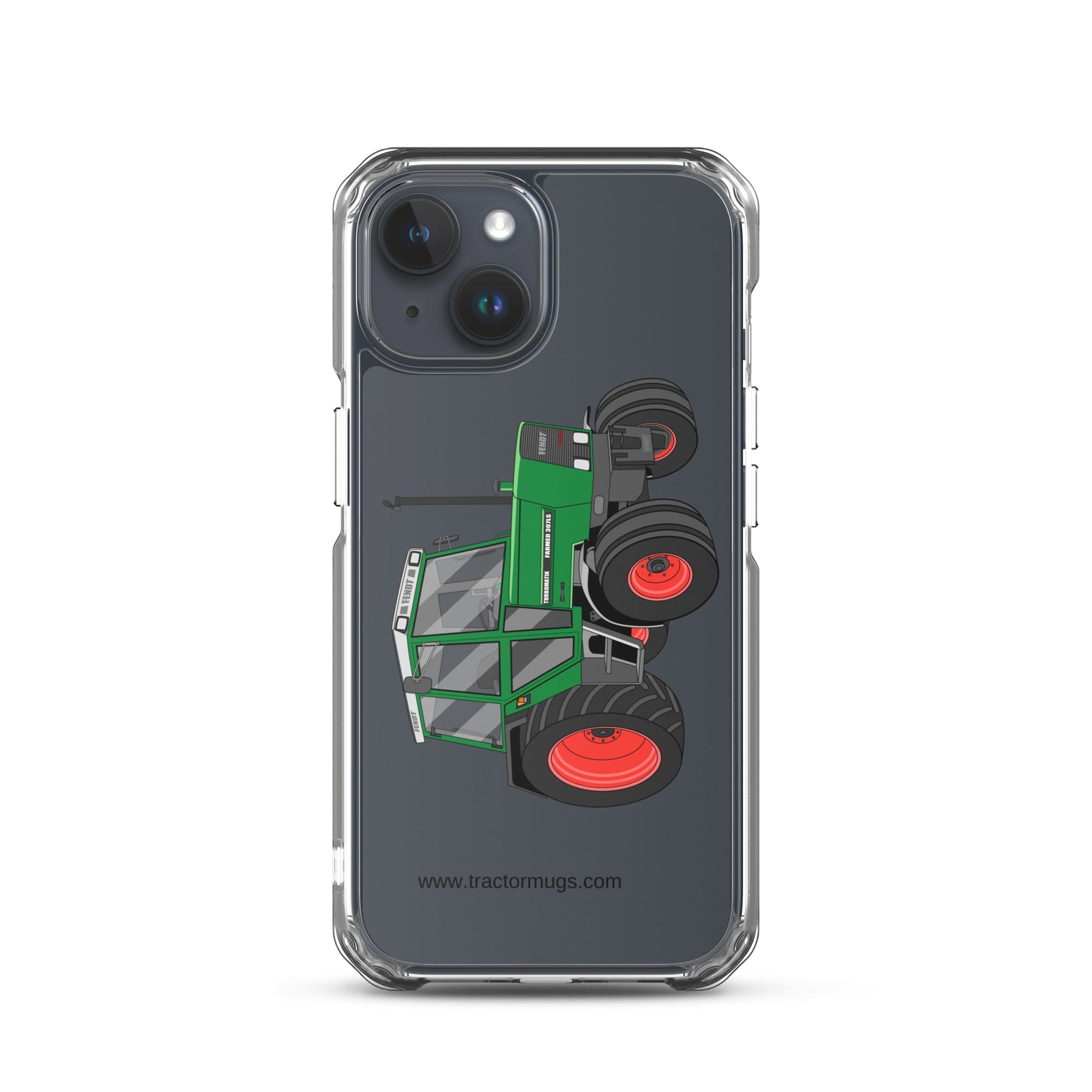 The Tractor Mugs Store iPhone 15 Fendt Farmer TURBOMATIK 307 LSA  |  Clear Case for iPhone® Quality Farmers Merch