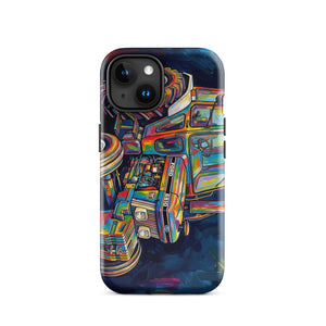 The Tractor Mugs Store iPhone 15 Ford 6810 2WD | Splash Art Tough Case for iPhone® Quality Farmers Merch