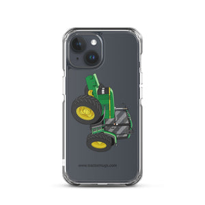 The Tractor Mugs Store iPhone 15 John Deere 6900  |  Clear Case for iPhone® Quality Farmers Merch