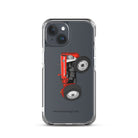 The Tractor Mugs Store iPhone 15 Massey Ferguson 135 with cab  |  Clear Case for iPhone® Quality Farmers Merch