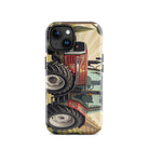 The Tractor Mugs Store iPhone 15 Massey Ferguson 6180 | Art Deco Tough Case for iPhone® Quality Farmers Merch