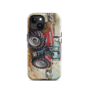 The Tractor Mugs Store iPhone 15 McCormick MTX 150 Signature Edition Splash Art | Tough Case for iPhone® Quality Farmers Merch