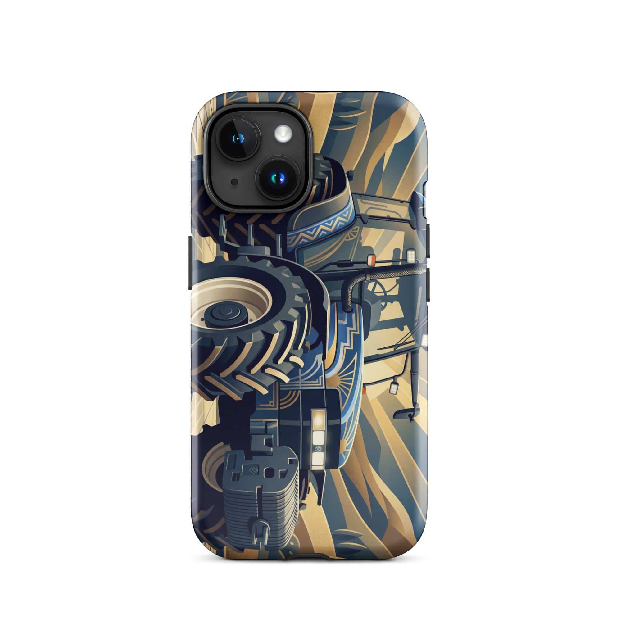 The Tractor Mugs Store iPhone 15 New Holland TM 155  | Art Deco Tough Case for iPhone® Quality Farmers Merch