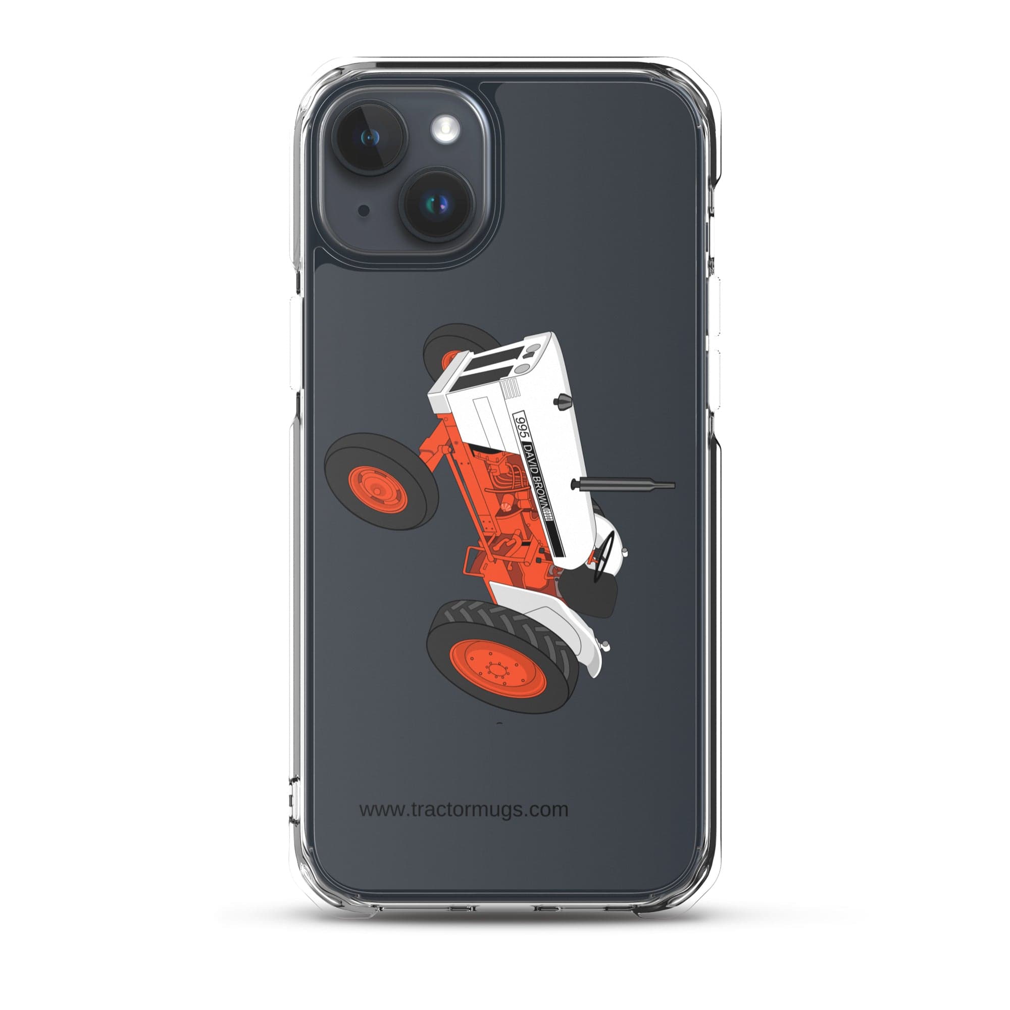The Tractor Mugs Store iPhone 15 Plus Case David Brown 995 (1973) | Clear Case for iPhone® Quality Farmers Merch