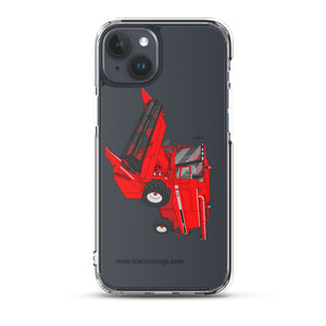 The Tractor Mugs Store iPhone 15 Plus Case IH Axial Flow 2188 Harvester | Clear Case for iPhone® Quality Farmers Merch