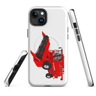 The Tractor Mugs Store iPhone 15 Plus Case IH Axial Flow 2188 Harvester | MagSafe® tough case for iPhone® Quality Farmers Merch