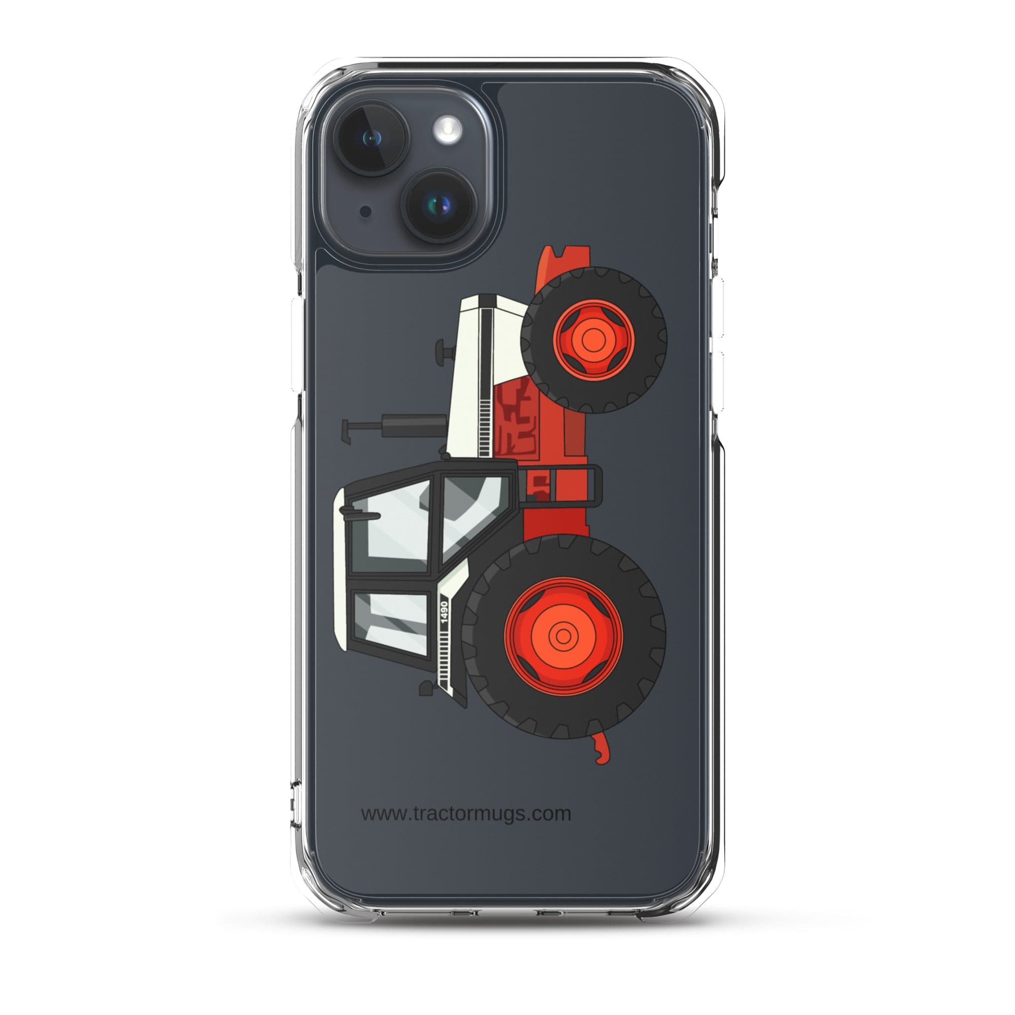 The Tractor Mugs Store iPhone 15 Plus David Brown 1490 4WD | Clear Case for iPhone® Quality Farmers Merch