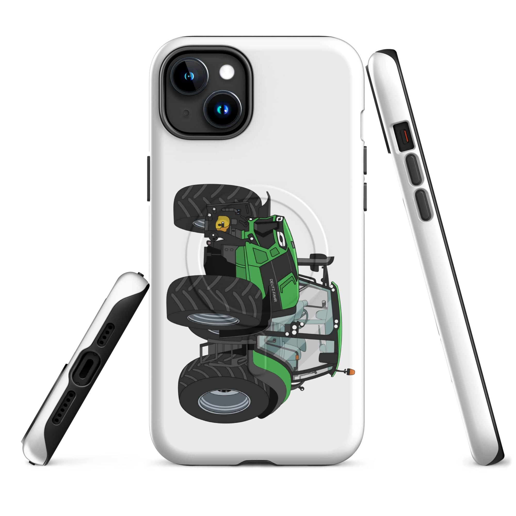 The Tractor Mugs Store iPhone 15 Plus Deutz - Fahr Agrotron 7250 Ttv | MagSafe® tough case for iPhone® Quality Farmers Merch