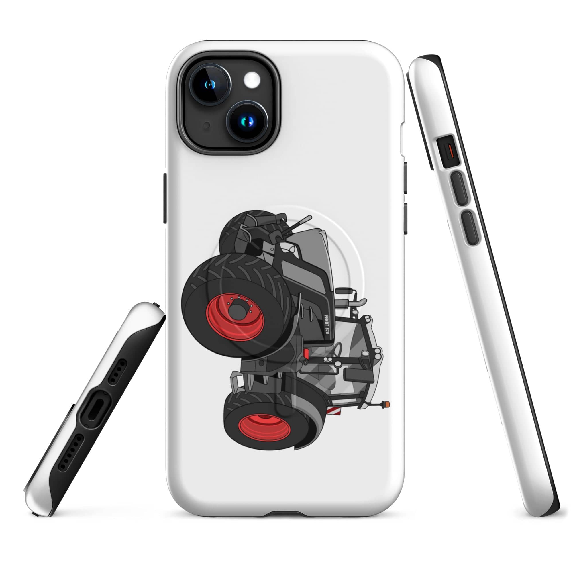 The Tractor Mugs Store iPhone 15 Plus Fendt 828 Profi Black Beauty | MagSafe® tough case for iPhone® Quality Farmers Merch