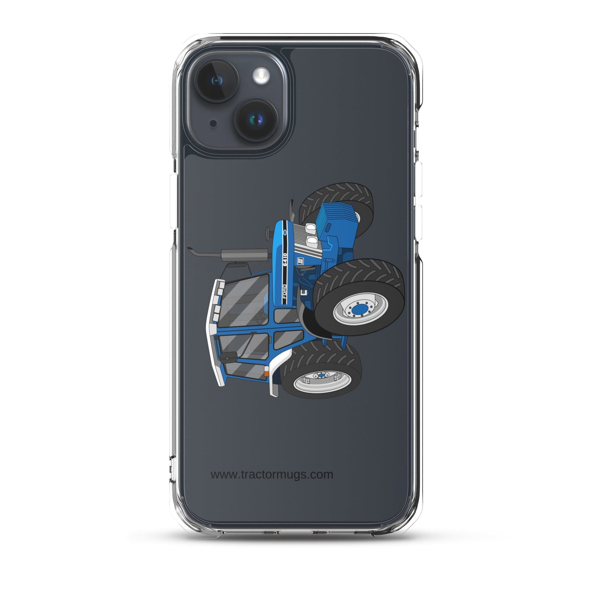 The Tractor Mugs Store iPhone 15 Plus Ford 6410 4WD | Clear Case for iPhone® Quality Farmers Merch