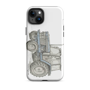 The Tractor Mugs Store iPhone 15 Plus Ford 6640 Pencil Sketch | Tough Case for iPhone® Quality Farmers Merch