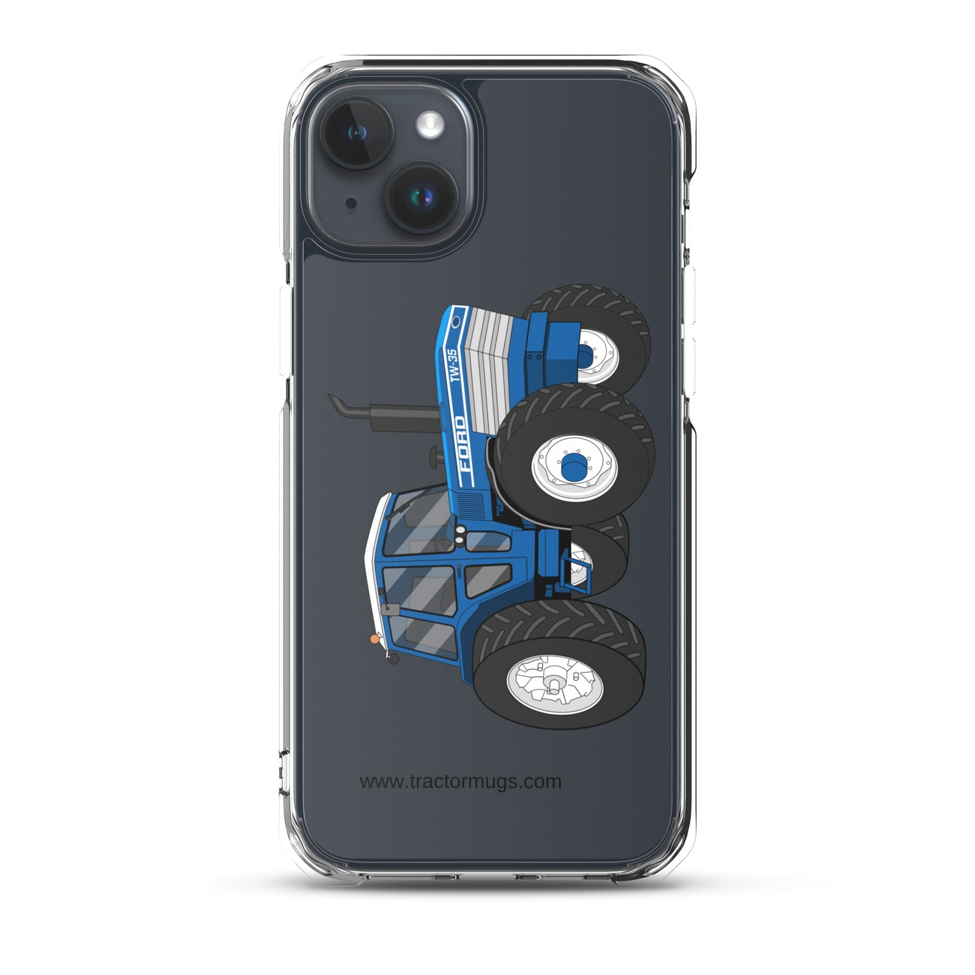 The Tractor Mugs Store iPhone 15 Plus Ford TW 35  |  Clear Case for iPhone® Quality Farmers Merch