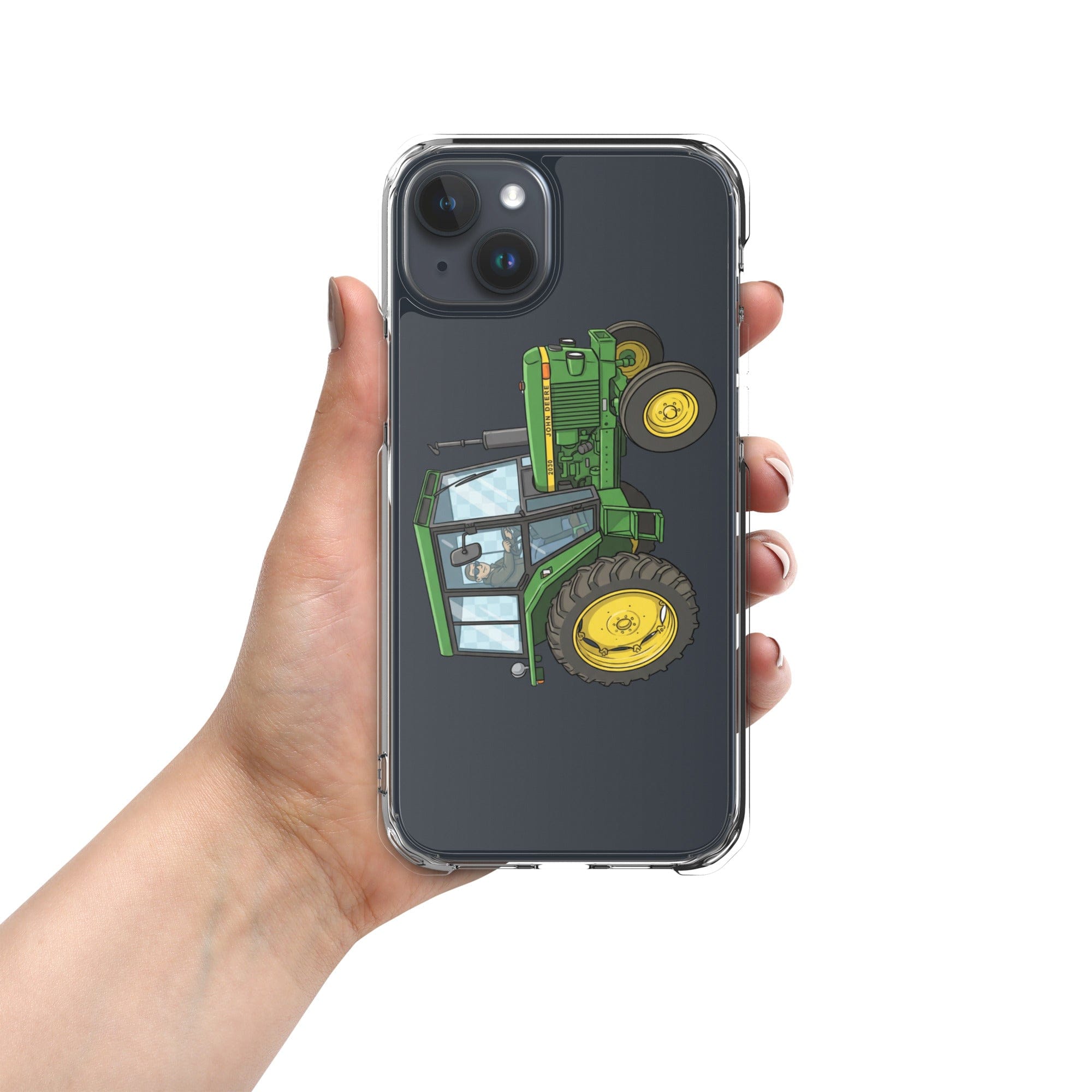 The Tractor Mugs Store iPhone 15 Plus John Deere 3020 | Clear Case for iPhone® Quality Farmers Merch