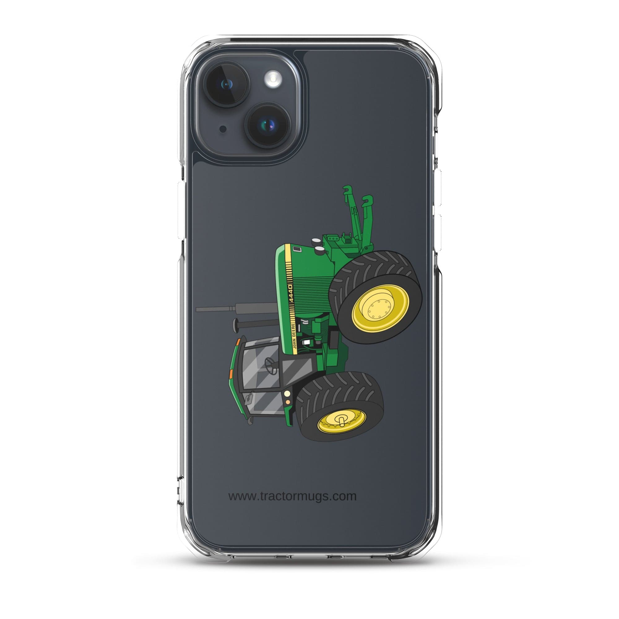 The Tractor Mugs Store iPhone 15 Plus John Deere 4440 4WD  |  Clear Case for iPhone® Quality Farmers Merch