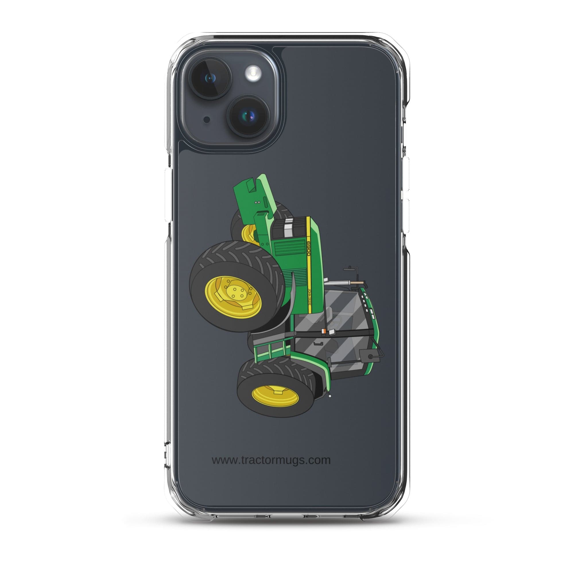 The Tractor Mugs Store iPhone 15 Plus John Deere 6900  |  Clear Case for iPhone® Quality Farmers Merch