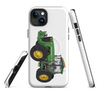 The Tractor Mugs Store iPhone 15 Plus John Deere 8200 | MagSafe® tough case for iPhone® Quality Farmers Merch