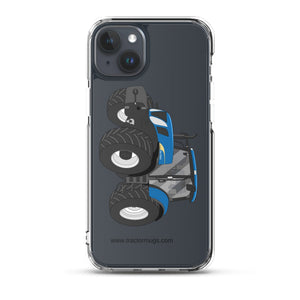 The Tractor Mugs Store iPhone 15 Plus New Holland The 7040-1 | Clear Case for iPhone® Quality Farmers Merch