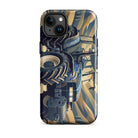 The Tractor Mugs Store iPhone 15 Plus New Holland TM 155  | Art Deco Tough Case for iPhone® Quality Farmers Merch