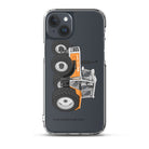 The Tractor Mugs Store iPhone 15 Plus Steyr SK 8130 Kommunal | Clear Case for iPhone® Quality Farmers Merch