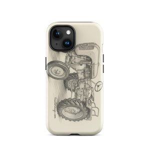 The Tractor Mugs Store iPhone 15 Porsche Diesel A111 Pencil Sketch | Tough Case for iPhone® Quality Farmers Merch