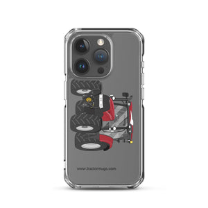 The Tractor Mugs Store iPhone 15 Pro Case IH Maxxum 150 Activedrive 8 | Clear Case for iPhone® Quality Farmers Merch