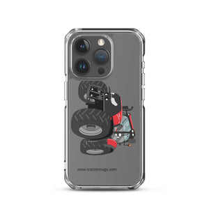 The Tractor Mugs Store iPhone 15 Pro Case IH Optum 300 CVX | Clear Case for iPhone® Quality Farmers Merch