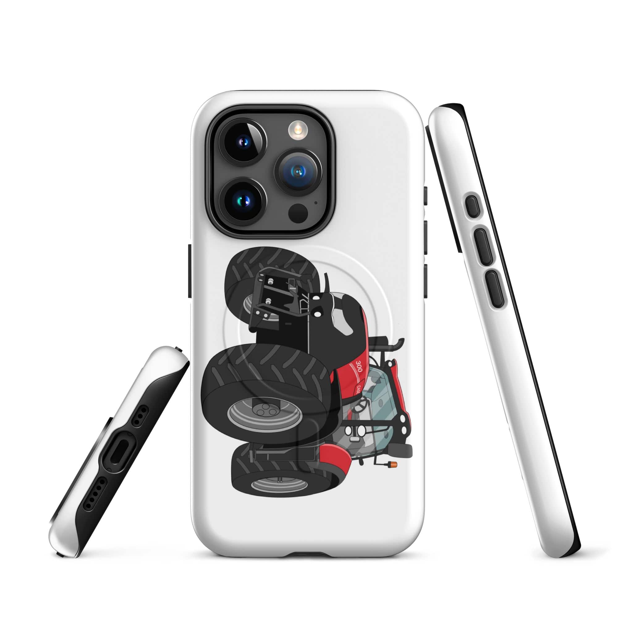 The Tractor Mugs Store iPhone 15 Pro Case IH Optum 300 CVX | MagSafe® tough case for iPhone® Quality Farmers Merch