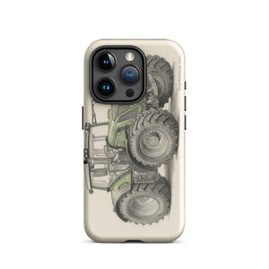 The Tractor Mugs Store iPhone 15 Pro Fendt 930 Vario S4 Pencil Sketch | Tough Case for iPhone® Quality Farmers Merch