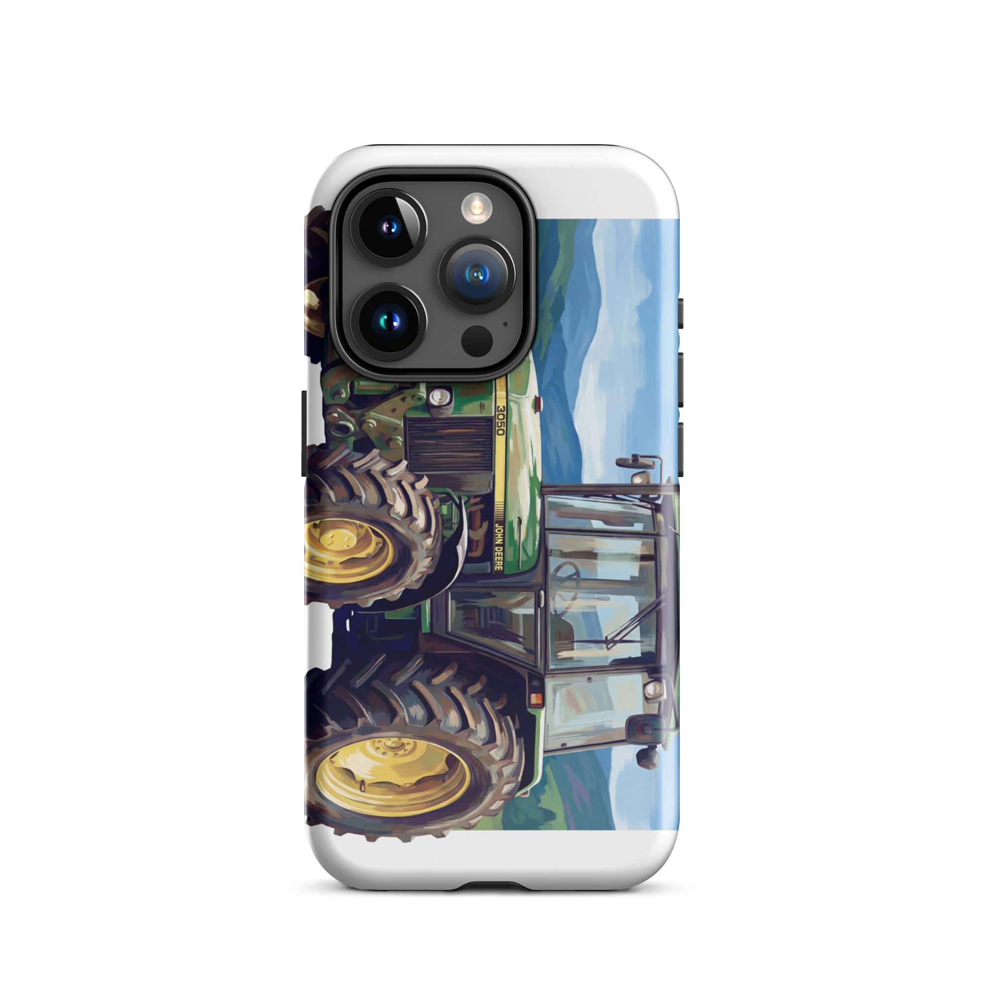 The Tractor Mugs Store iPhone 15 Pro John Deere 3050 | Splash Art Tough Case for iPhone® Quality Farmers Merch