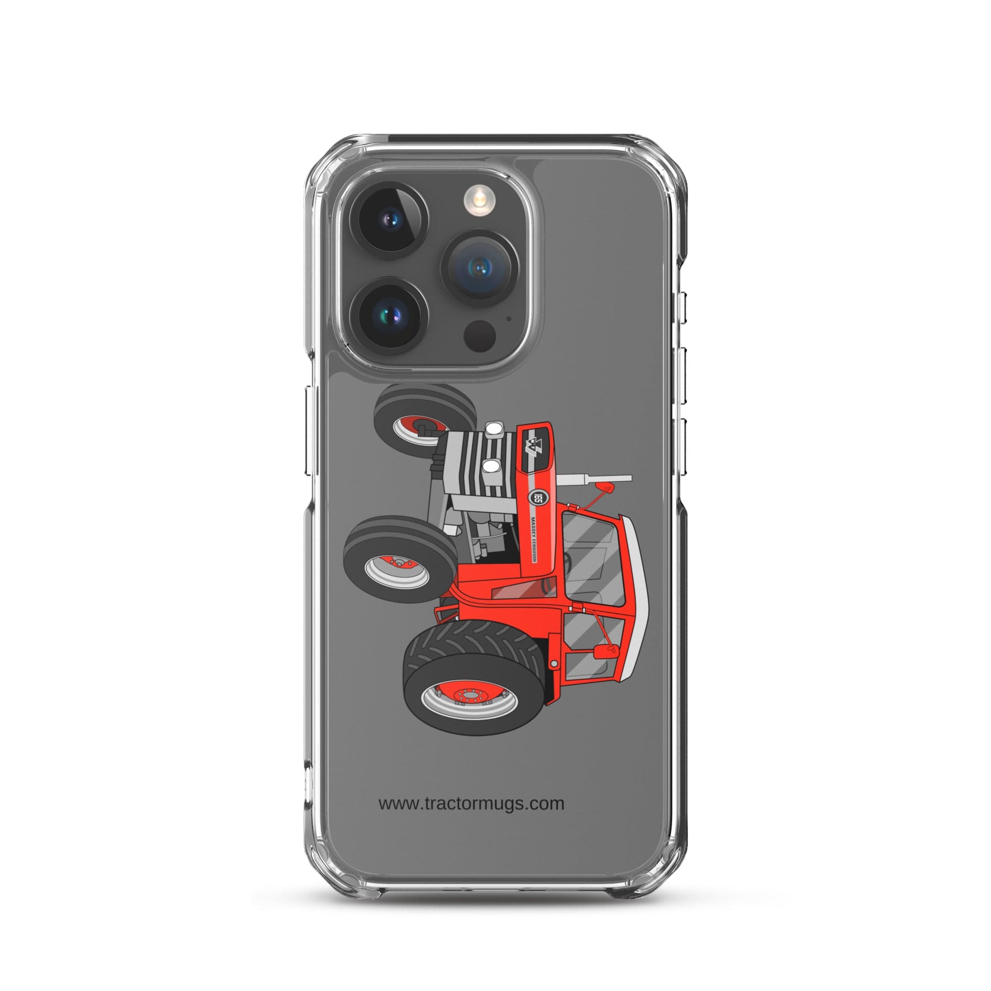 The Tractor Mugs Store iPhone 15 Pro Massey Ferguson 165 | Clear Case for iPhone® Quality Farmers Merch