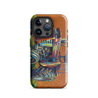 The Tractor Mugs Store iPhone 15 Pro Massey Ferguson 168 | Splash Art Tough Case for iPhone® Quality Farmers Merch