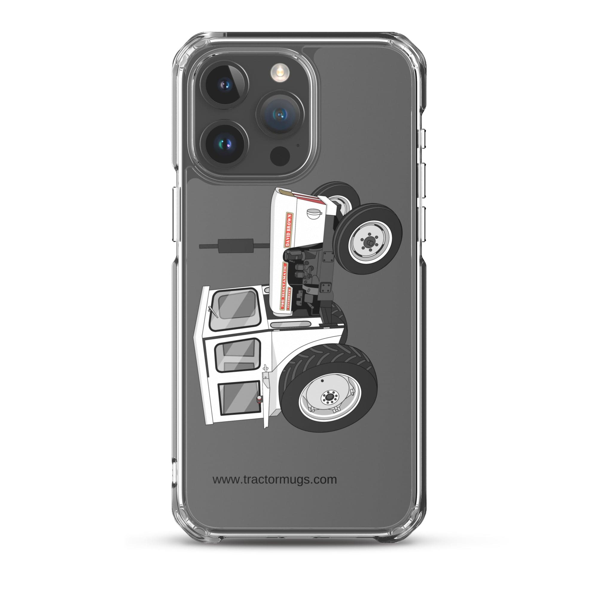 The Tractor Mugs Store iPhone 15 Pro Max David Brown 780 Selectamatic | Clear Case for iPhone® Quality Farmers Merch