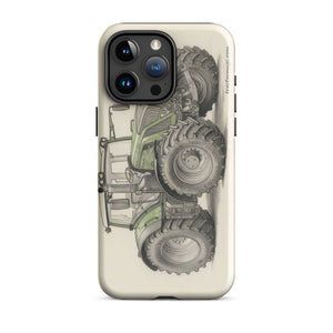 The Tractor Mugs Store iPhone 15 Pro Max Fendt 930 Vario S4 Pencil Sketch | Tough Case for iPhone® Quality Farmers Merch