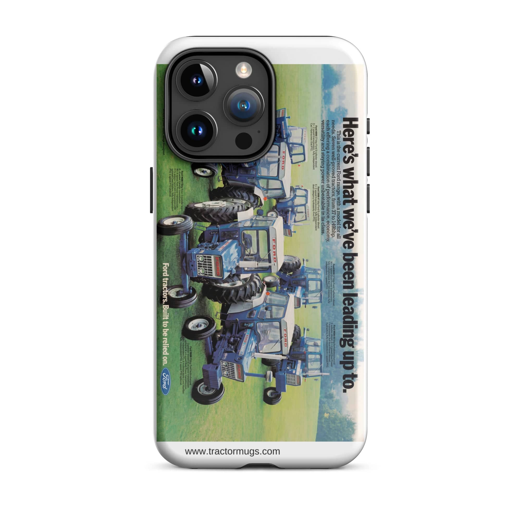 The Tractor Mugs Store iPhone 15 Pro Max Ford '000 Series Advert | Tough Case for iPhone® Quality Farmers Merch