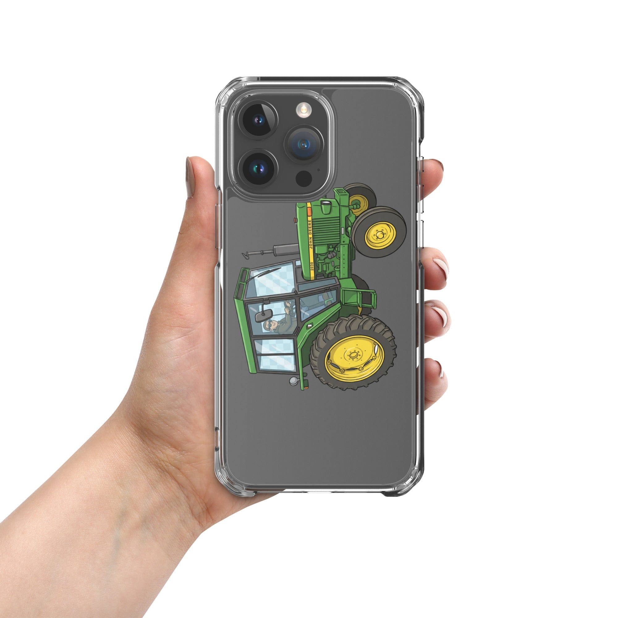 The Tractor Mugs Store iPhone 15 Pro Max John Deere 3020 | Clear Case for iPhone® Quality Farmers Merch